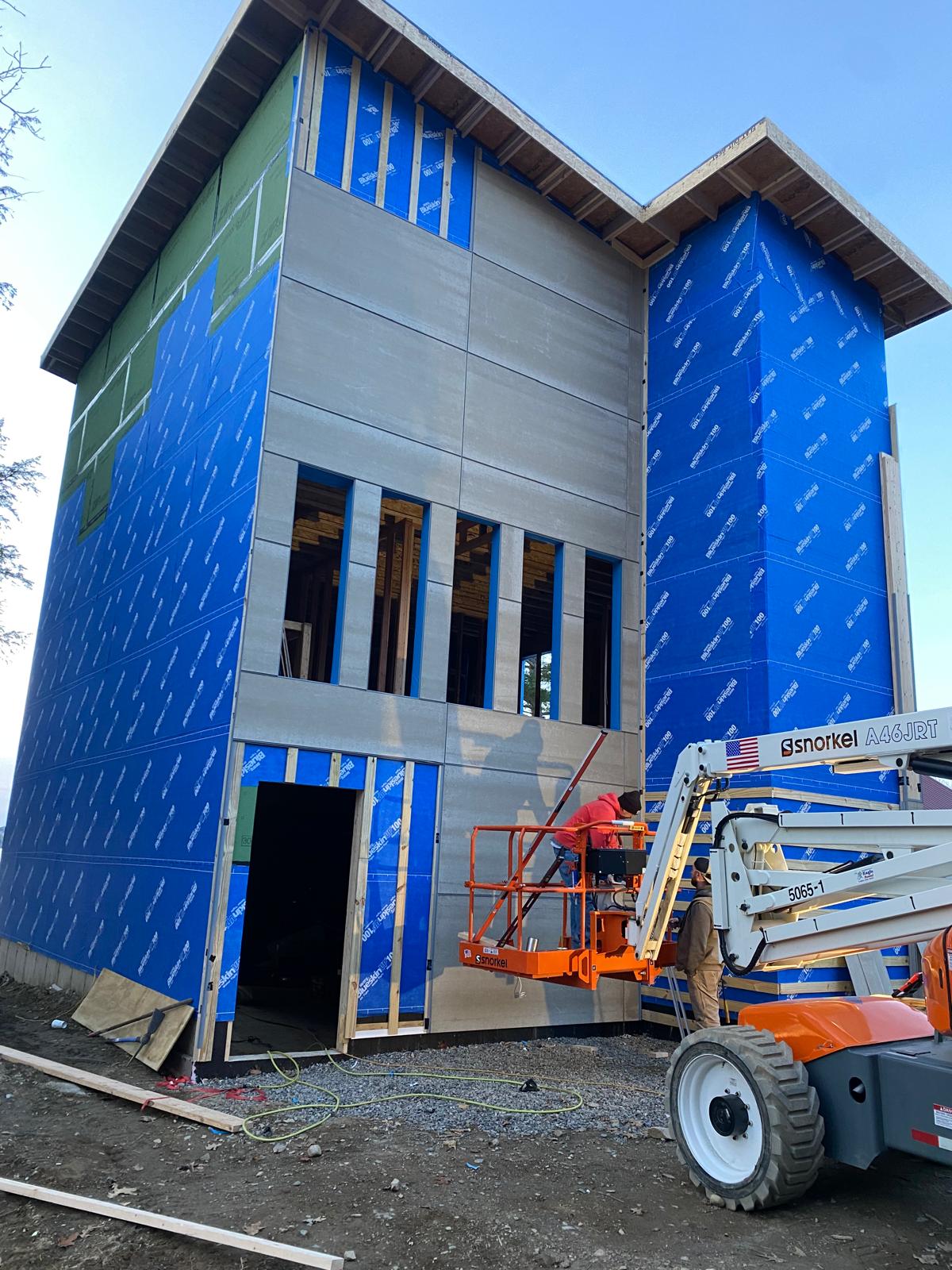 Fiber-cement panel installation